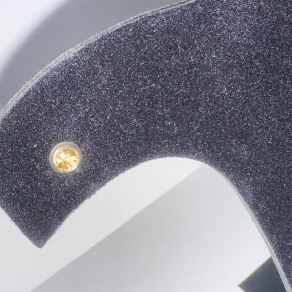 5 Mm Round Topaz Yellow Cz And Sterling Post Earrings - Picture 5 of 15